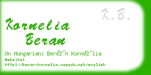 kornelia beran business card
